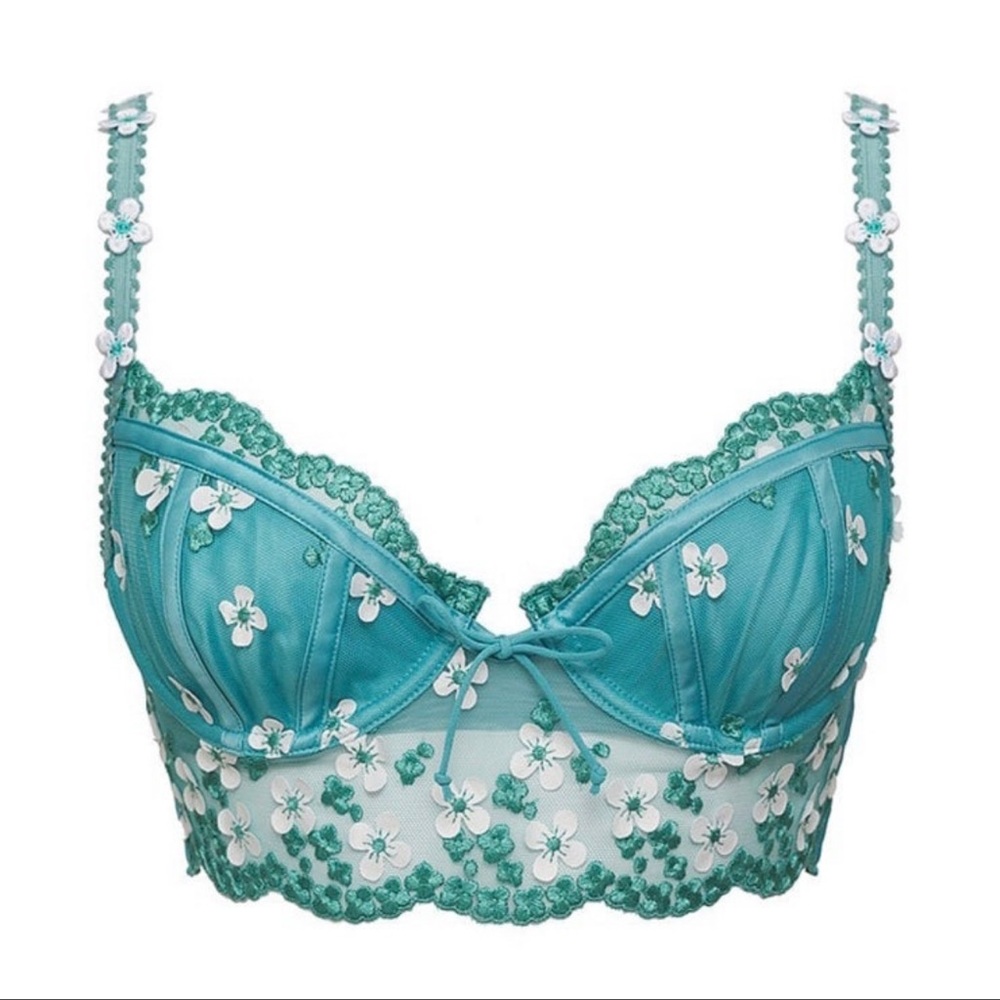 (36DD) FOR LOVE & LEMONS Daisy Embroidered Bra